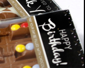 Happy Birthday Chocolate Barrel Bar