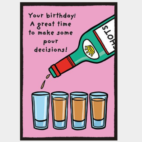 Pigment - Time to make poor decisions Card