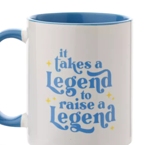 Mug Light Blue Inside 11oz - It Takes a Legend to Raise a Legend