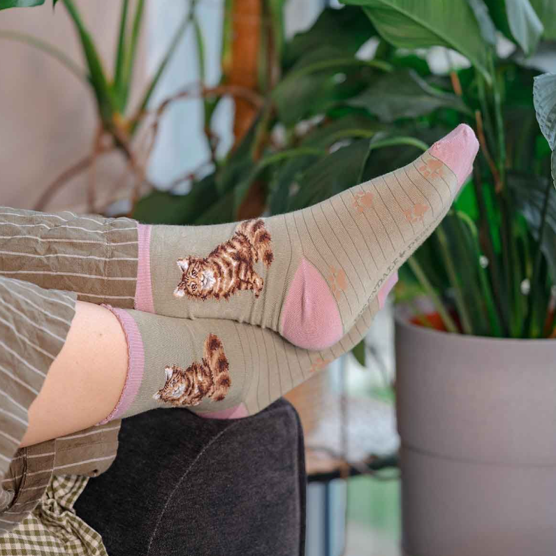'Feline Fabulous' Cat Socks