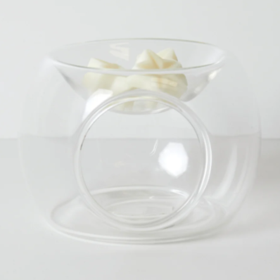Clear Glass Wax Melt Burner