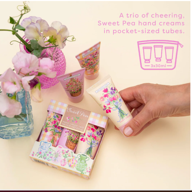 Sweet Pea Hand Cream Trio