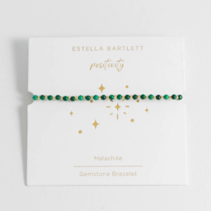 Estella Bartlett - Wellness Malachite Gemstone Amelia Bracelet