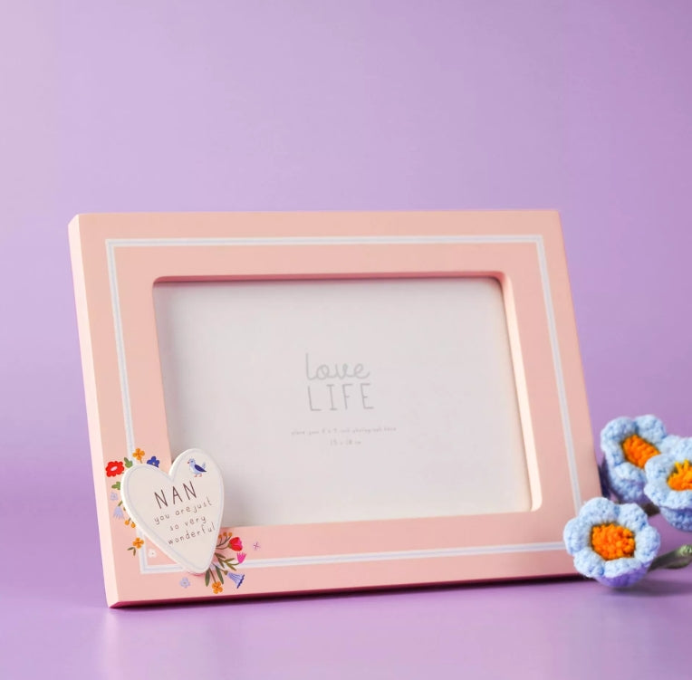 Love Life Heart Frame - Nan