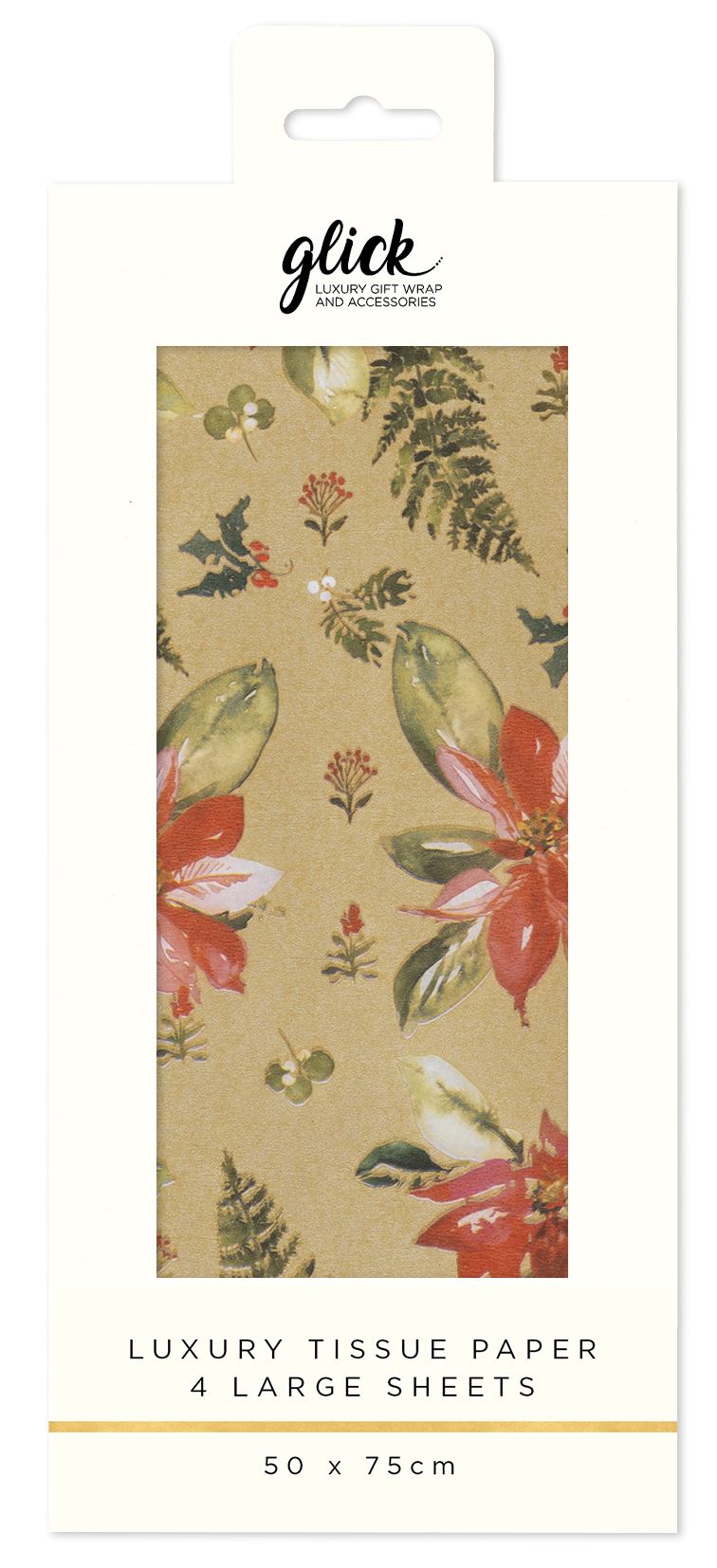 Tissue Paper - Perfect Poinsettia