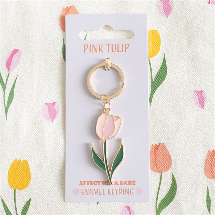 Tulip Keyring - Pink