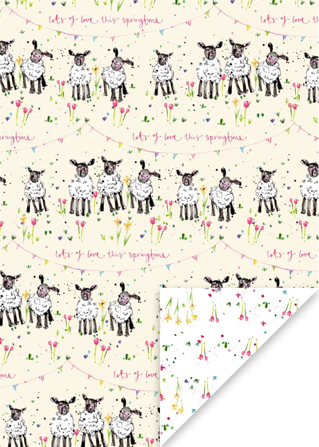 Easter Lambs Flat Wrap