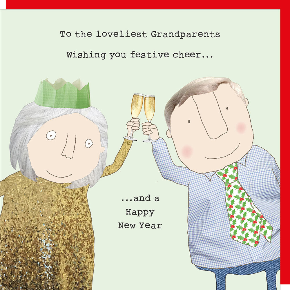Rose made a thing - Xmas Grandparents Card