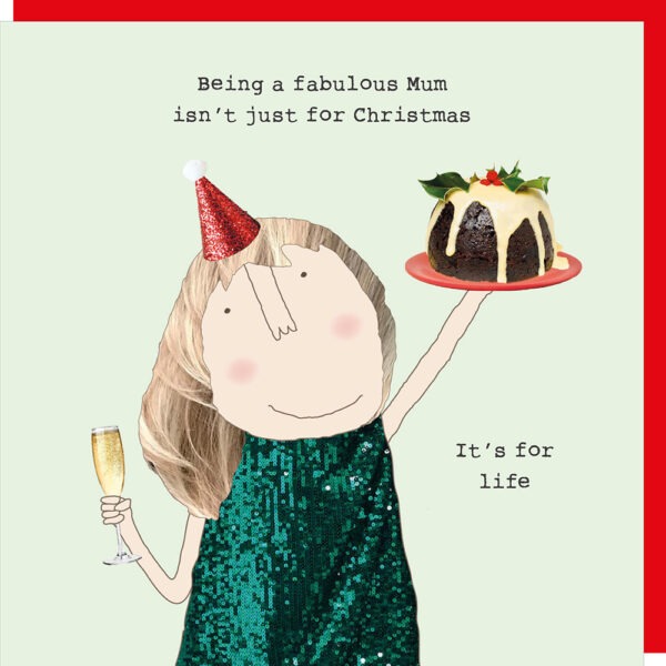 Rose made a thing - Xmas Mum card