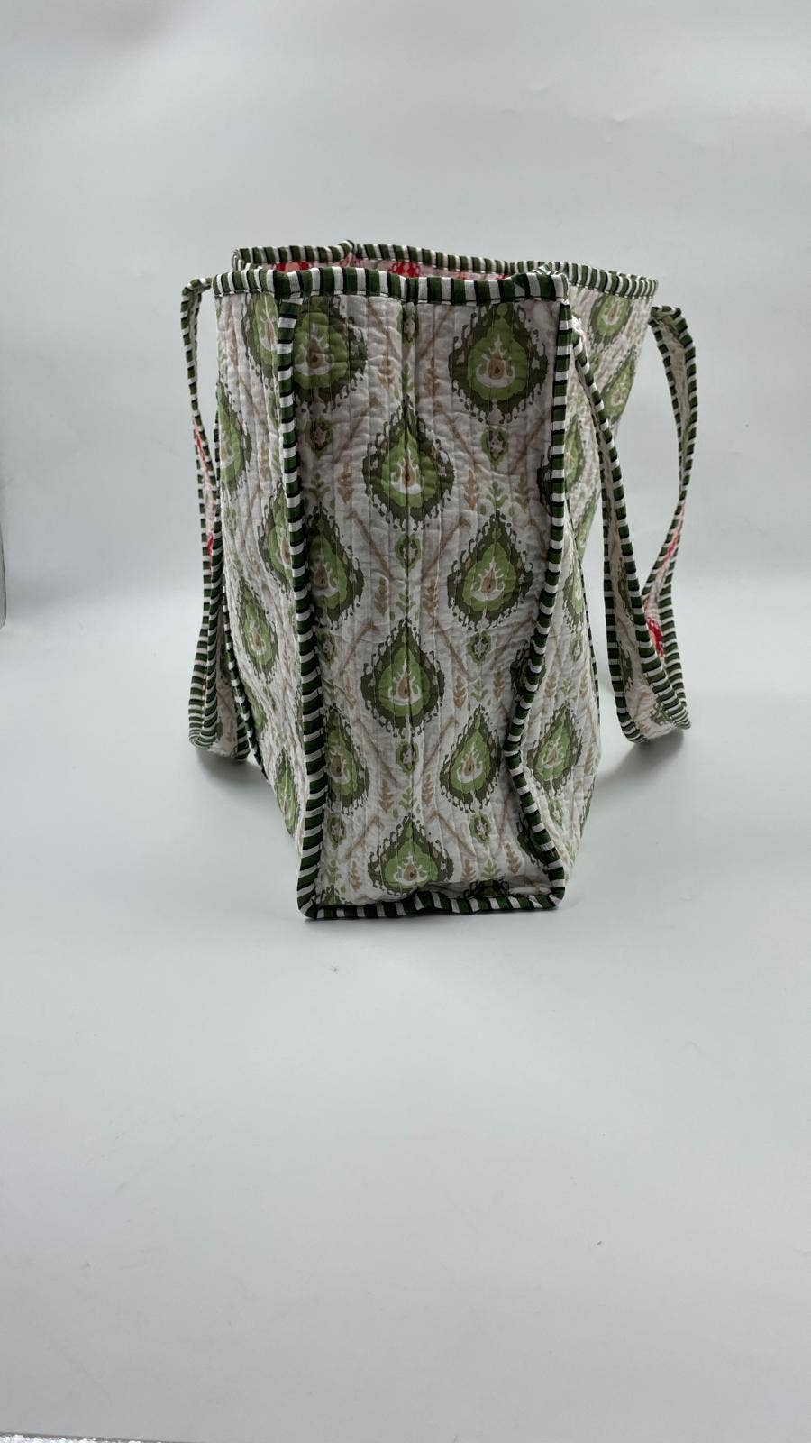 100% Cotton Kantha Quilted Boho Reversible (Small) Tote Bag