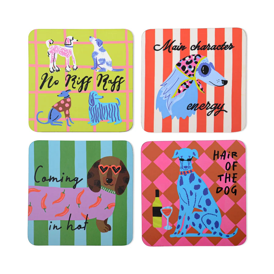 HiJinx set of 4 coasters