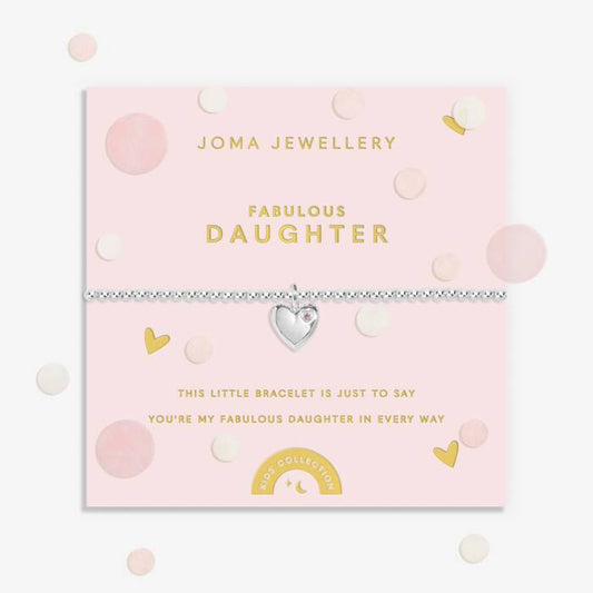 Kids' Confetti A Little 'Fabulous Daughter' Bracelet - C933