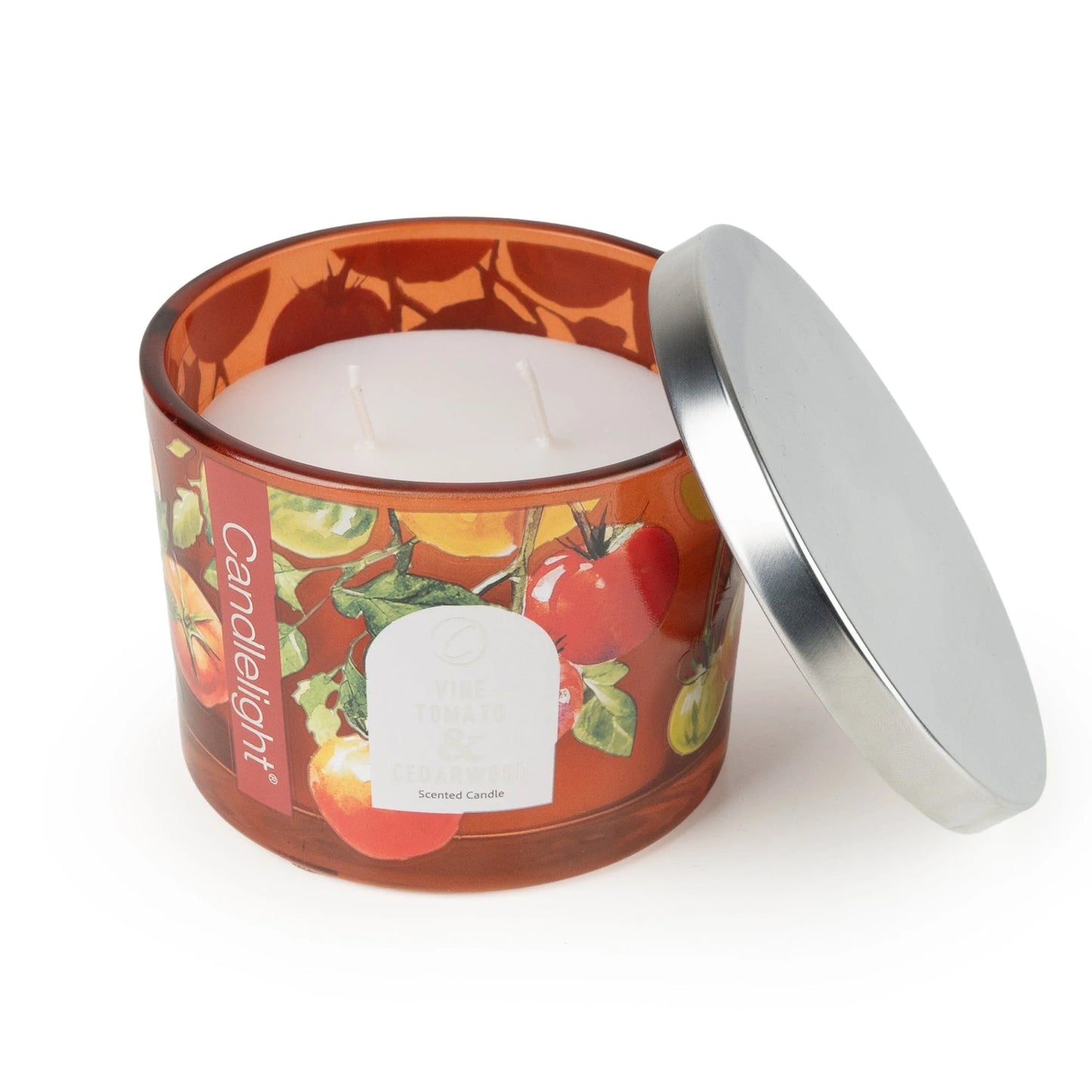 Candle4 with metal lid - Vine Tomato