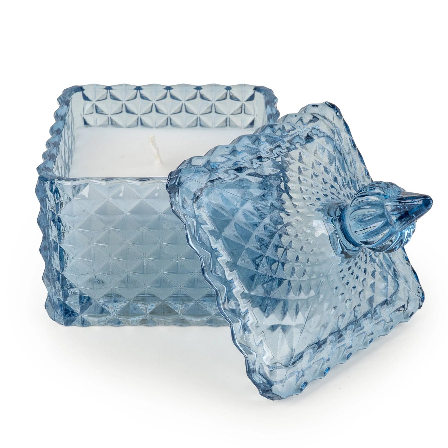 Square Embossed Candle Jar - Tianshui