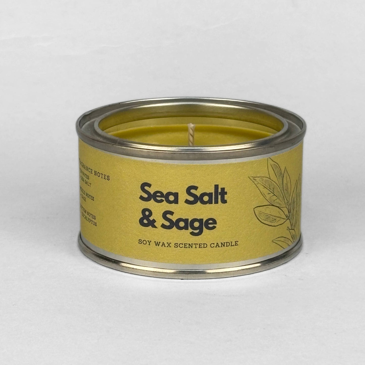 Sea Salt & Sage Paint Tin Candle | Scent Palette
