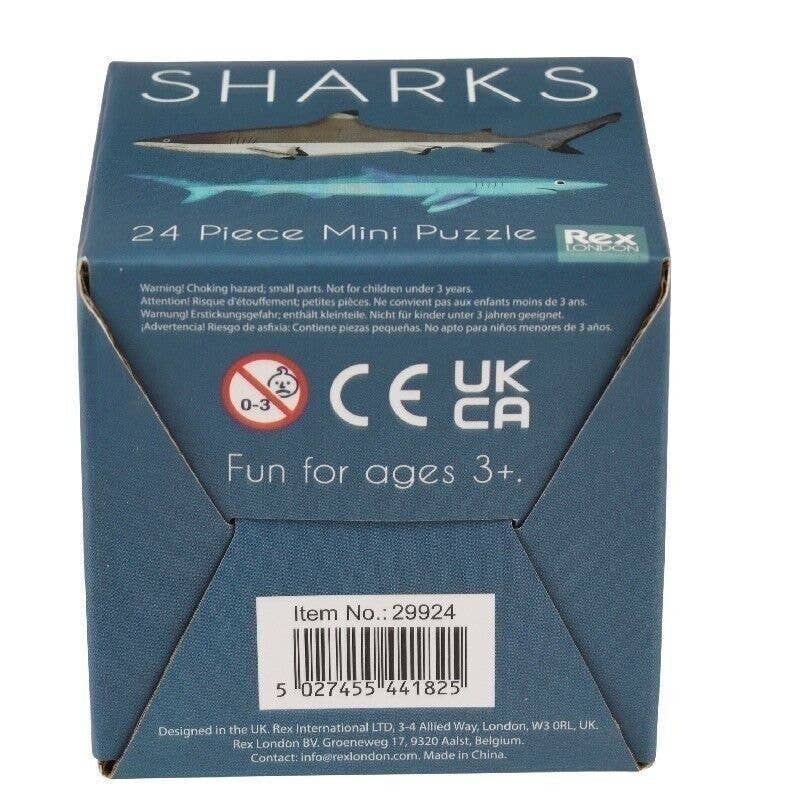 Mini Jigsaw Puzzle - Sharks