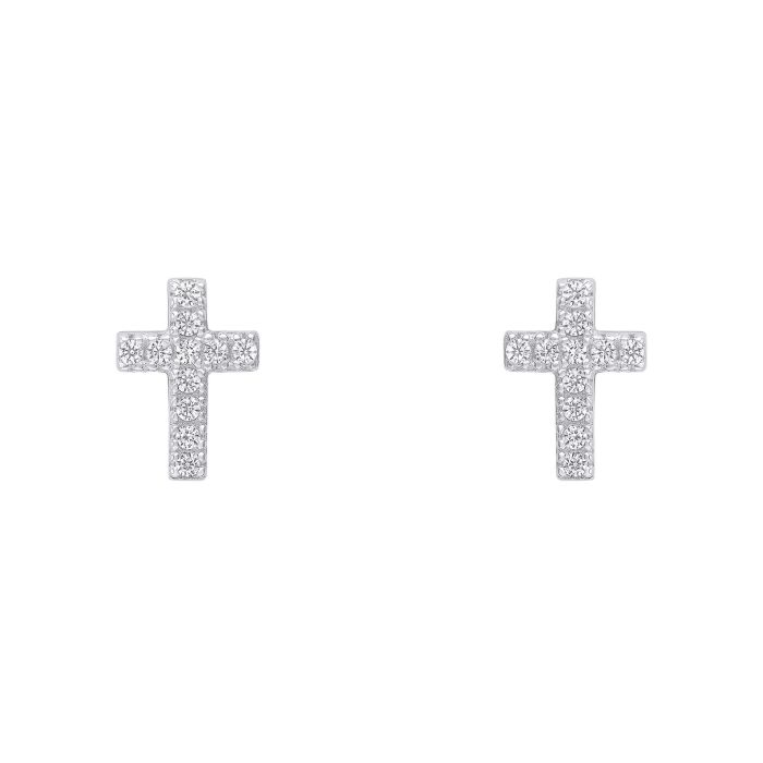 Beginnings - Small Cross Stud Earrings