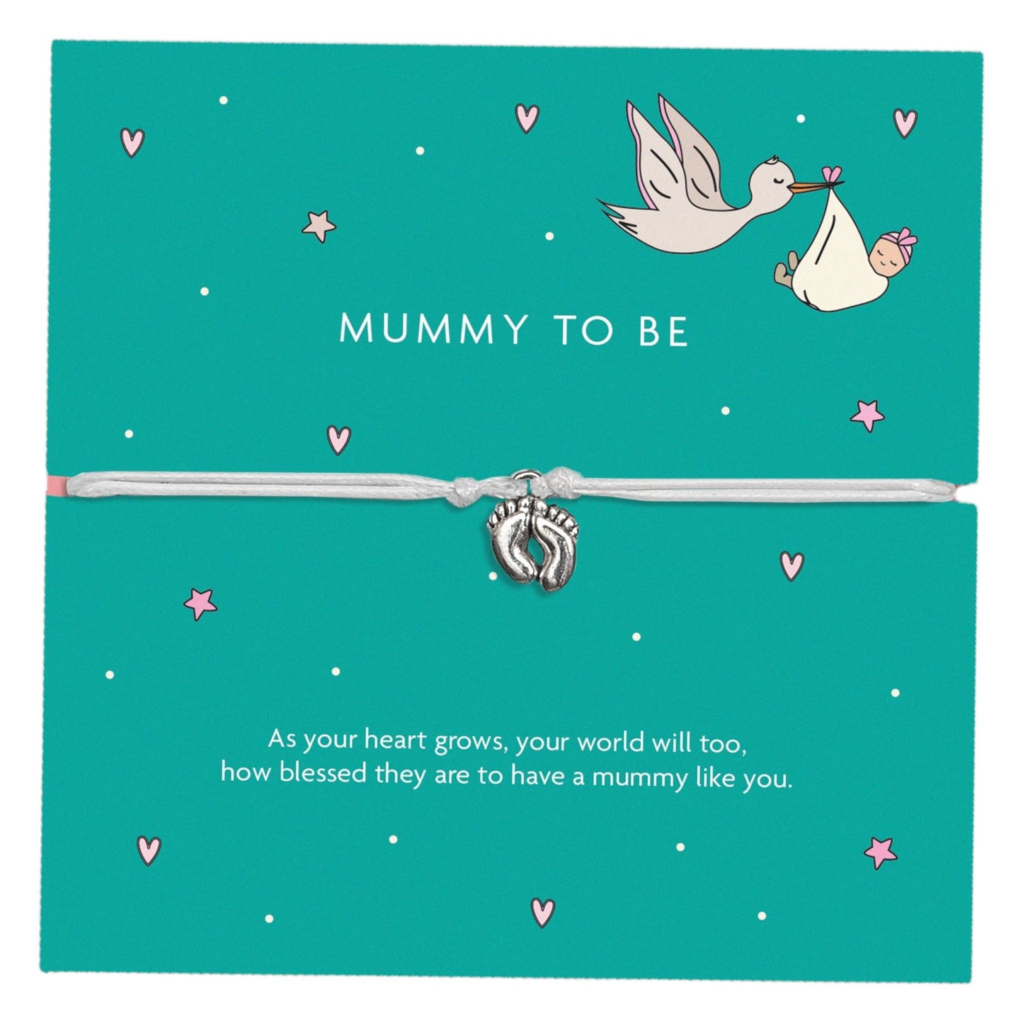 Mummy To Be Baby Feet Bracelet