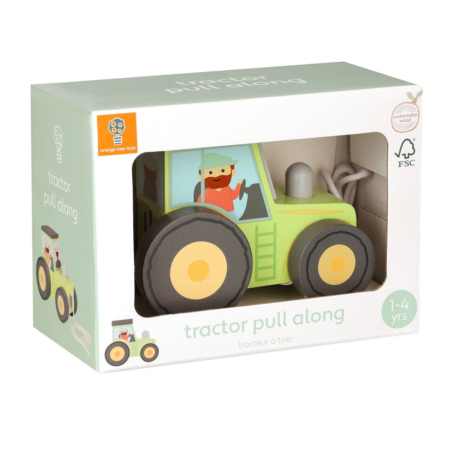 NEW! Tractor Wooden Pull Along