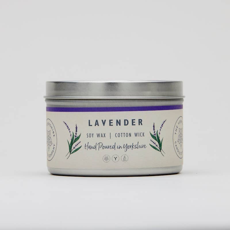 Lavender Large Tin Candle | Scented Candle | Soy Wax