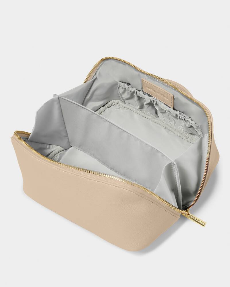 Katie Loxton - Medium Make Up & Wash Bag Light Taupe