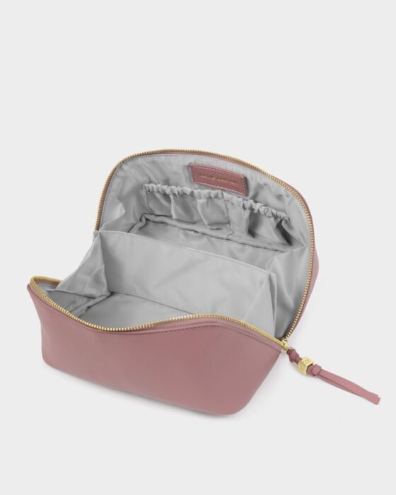 Soho Medium Makeup & Wash Bag - In Deep Rose
