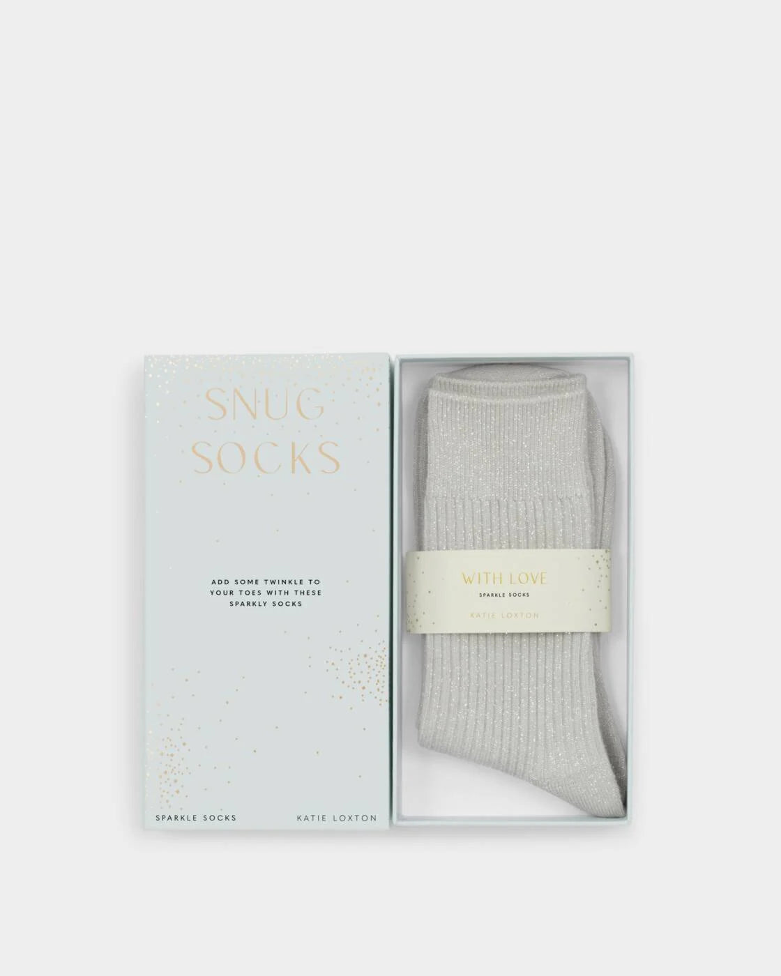 Gift Boxed Socks - Grey Sparkle