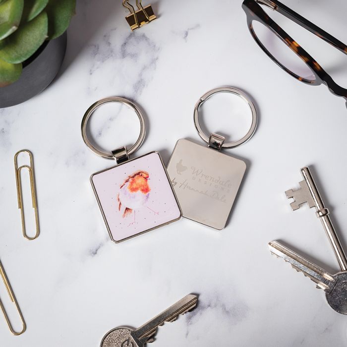 Wrendale 'Curious Robin' Robin Keyring