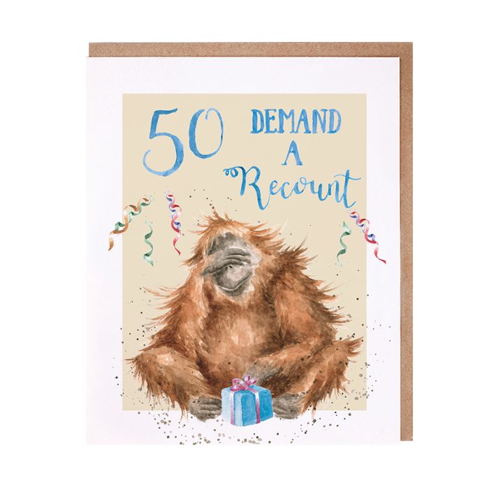 Wrendale - 50 Demand a recount Card