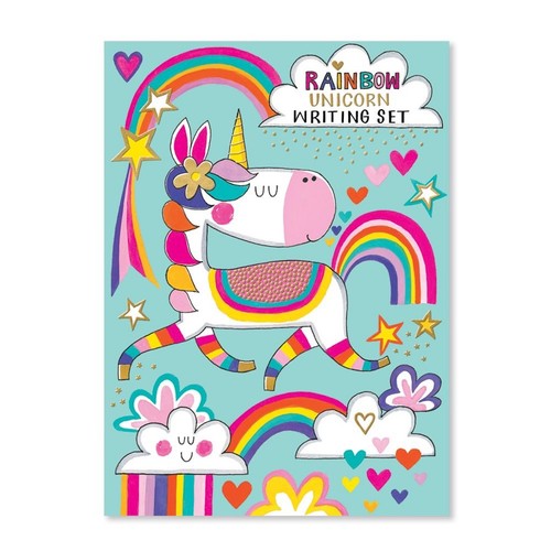 Writing Set - Rainbow unicorn