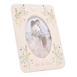Widdop - Love Story Oval Frame - Mr & Mrs