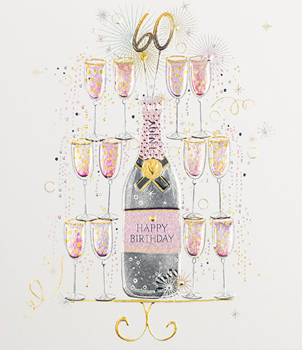 Paperlink age birthday card 60th