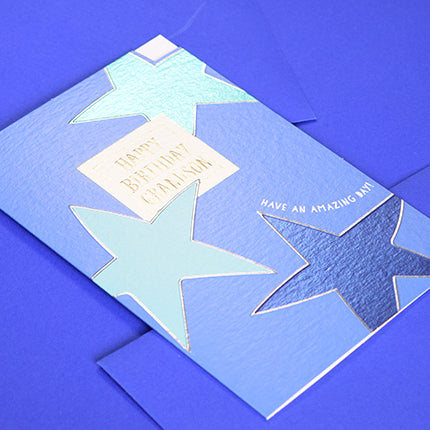 Wendy Jones Blackett - Grandson Happy Birthday Card