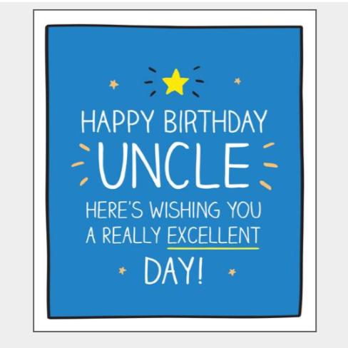 Pigment ‘uncle’ Greeting Card