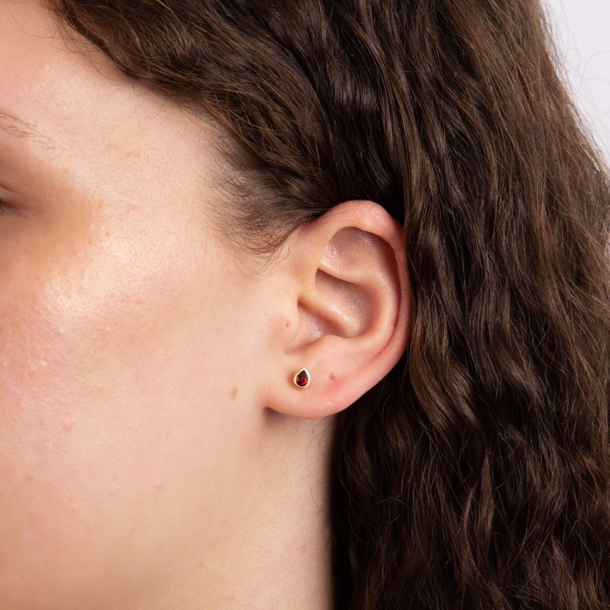 Sale - Beginnings Gold Plated Birthstone Teardrop Earrings