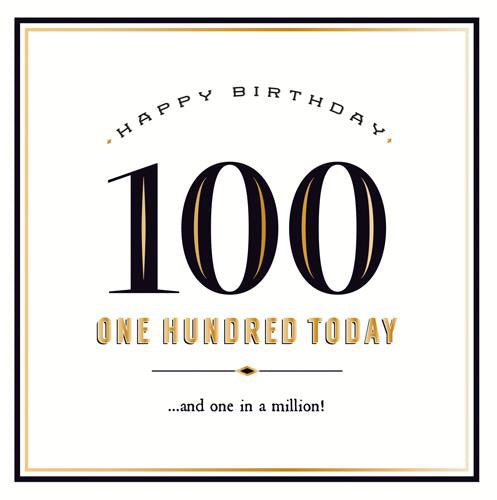 Pigment Age birthday card 100