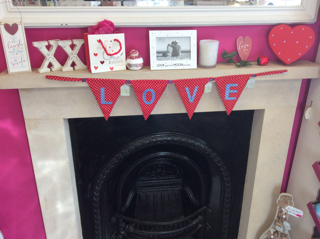 Letter Flag bunting inspiration