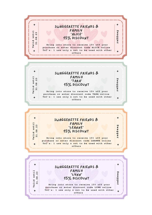 August Voucher code