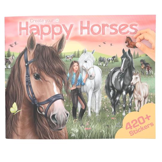 Create Your Happy Horses Colouring Book