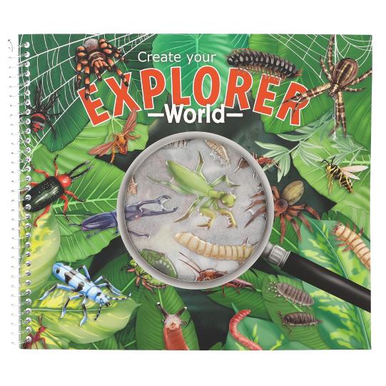 Explorer Stickerworld With Relief Stickers
