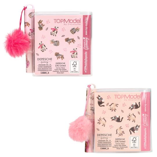 TOPModel Mini Notebook With Ballpen FUR EVER FRIENDS