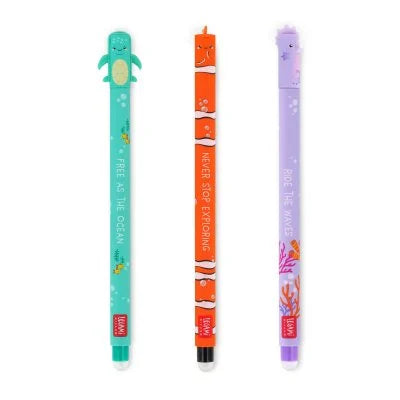 Legami - UNDER THE SEA SET OF 3 ERASABLE PENS