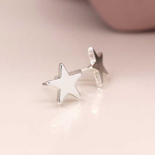 Small star stud earrings