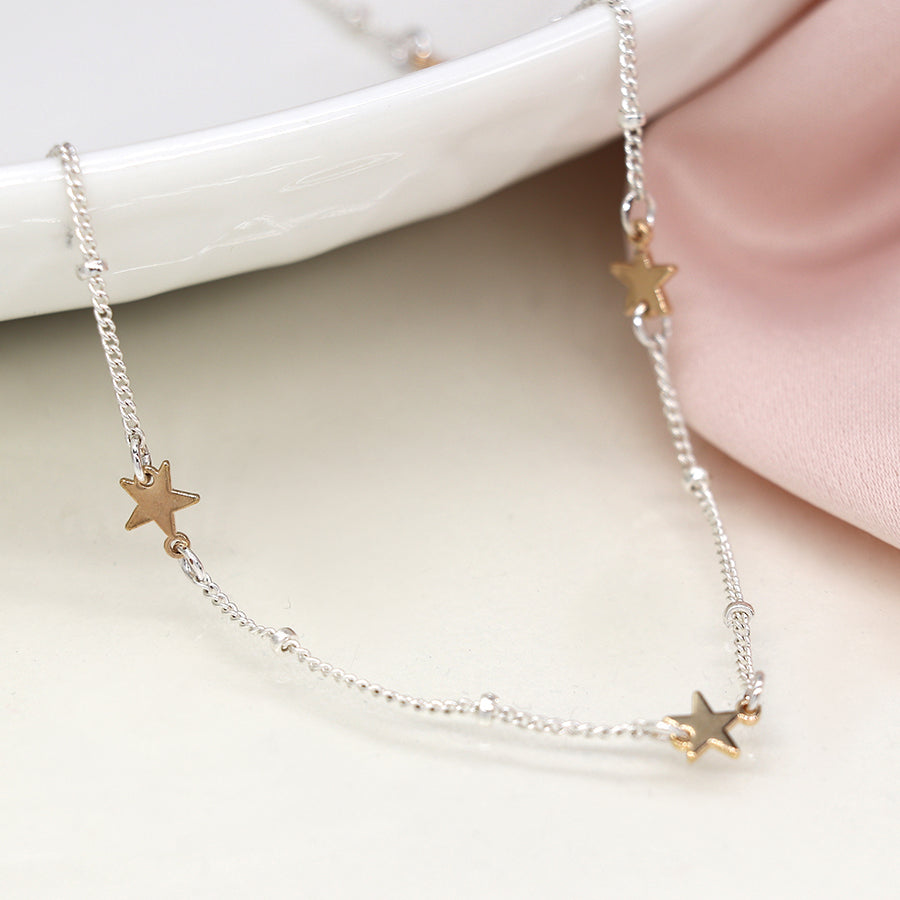 POM - Silver Plated Star Necklace