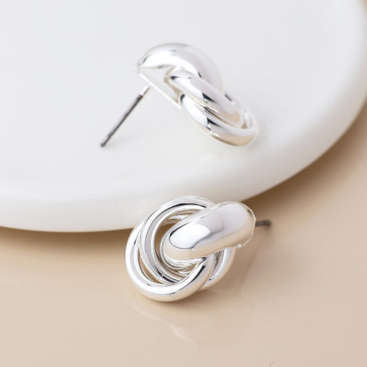 Polished Knot Earring