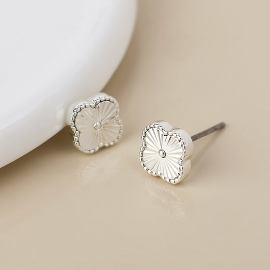 Quatrefoil Stud Earrings
