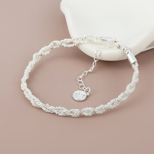 POM - Willow silver plated margarita chain bracelet