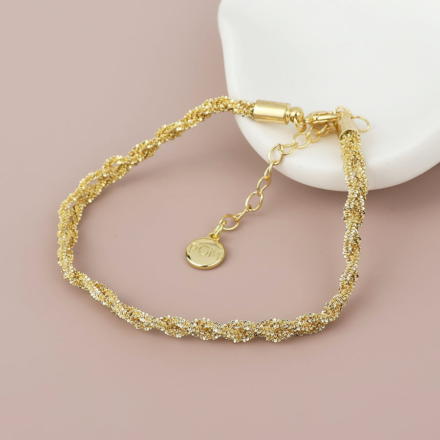 POM - Willow Faux Gold Plated Bracelet