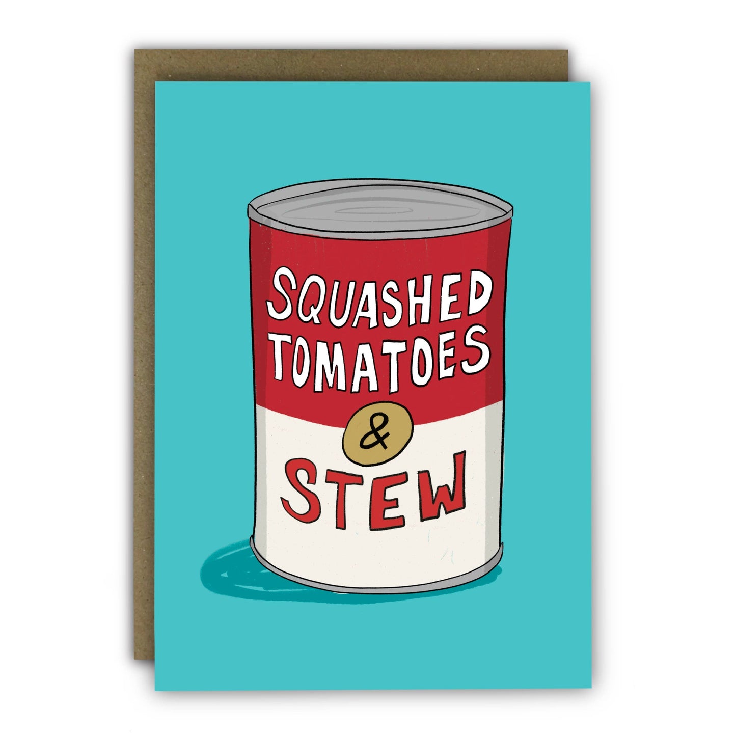 Funny Birthday Card - A6 - Pop Art Soup Can NEW COLOUR: Naked