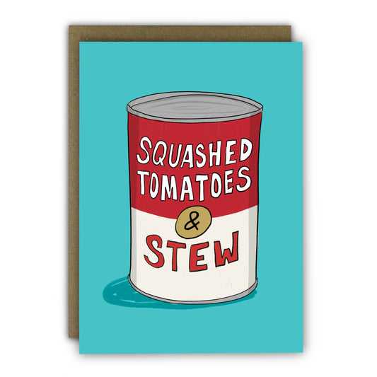Funny Birthday Card - A6 - Pop Art Soup Can NEW COLOUR: Naked